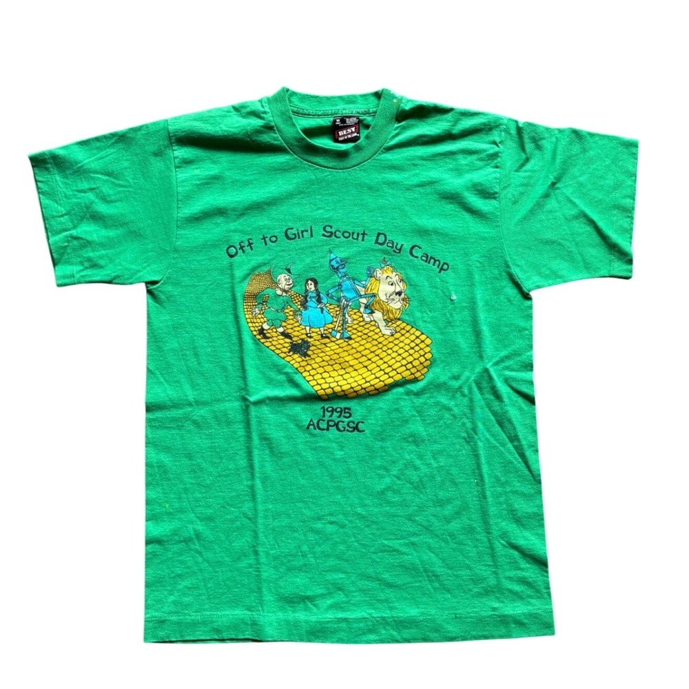 Vintage 90's 1995 Girl Scout Day Camp Wizard Of Oz Shirt Size M
